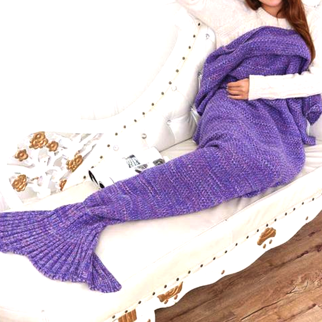 Purple Mermaid Blanket