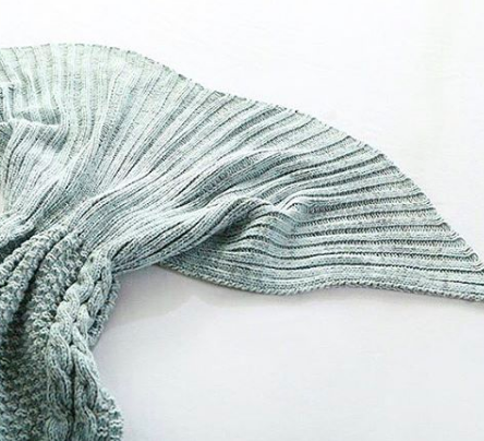 Grey Mermaid Blanket