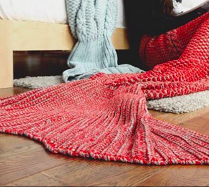 Red Mermaid Blanket