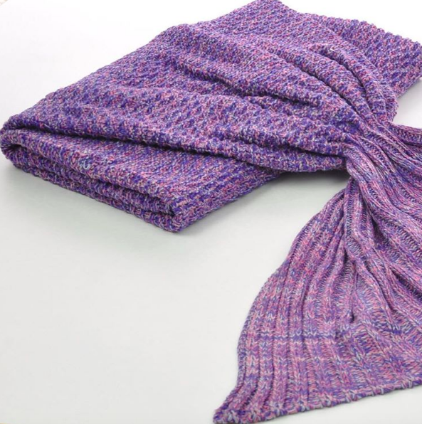 Purple Mermaid Blanket