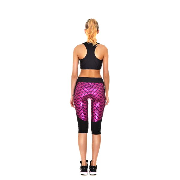 Mermaid Fitness Shorts - Pink