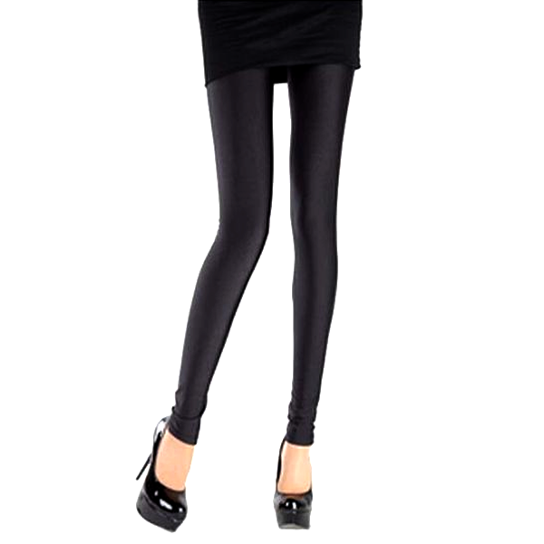 Solid Color Leggings - Black