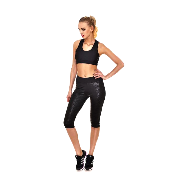 Mermaid Fitness Shorts - Black