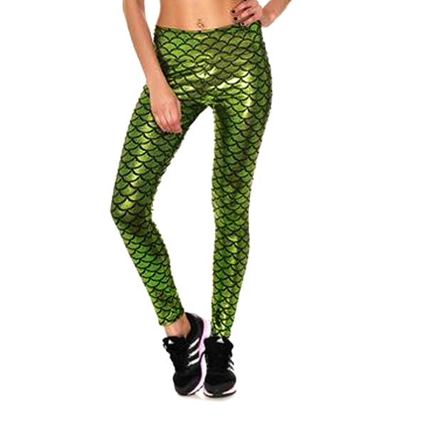 Mermaid Leggings - Green