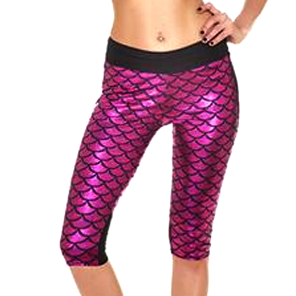 Mermaid Fitness Shorts - Pink