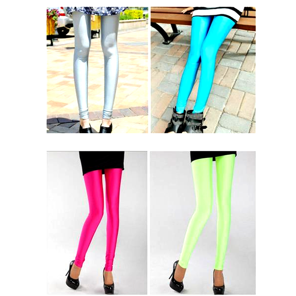 Solid Color Leggings - Hot Pink