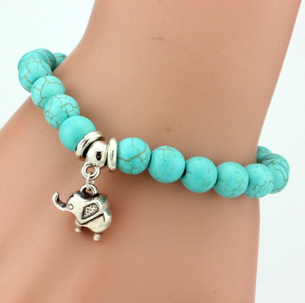 Turquoise Bracelet - Assorted Charms