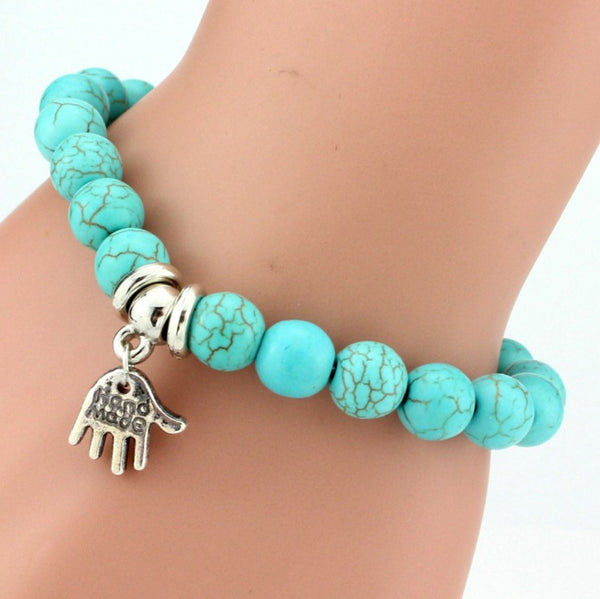 Turquoise Bracelet - Assorted Charms