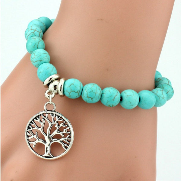 Turquoise Bracelet - Assorted Charms