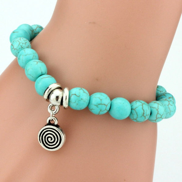 Turquoise Bracelet - Assorted Charms