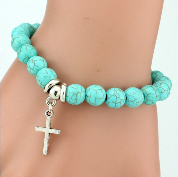 Turquoise Bracelet - Assorted Charms