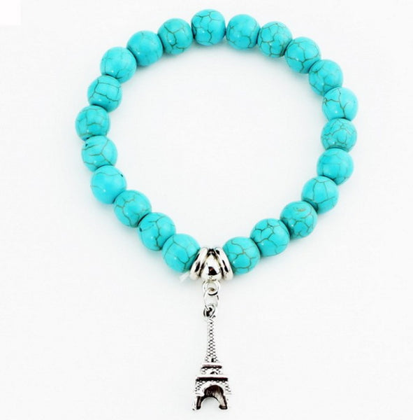 Turquoise Bracelet - Assorted Charms