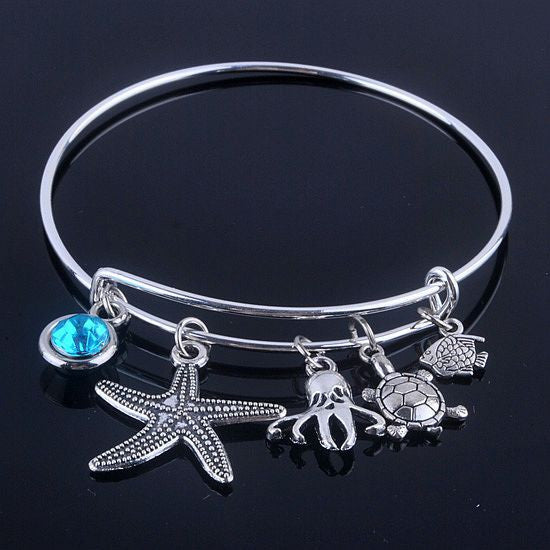 Starfish Aquatic Bracelet - Assorted Charms