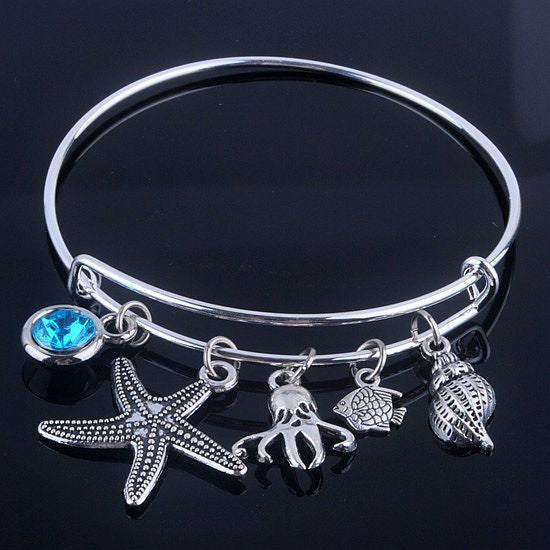 Starfish Aquatic Bracelet - Assorted Charms