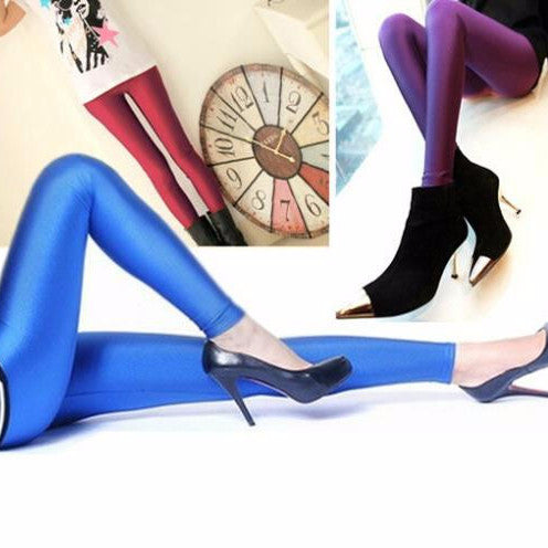 Solid Color Leggings - Black